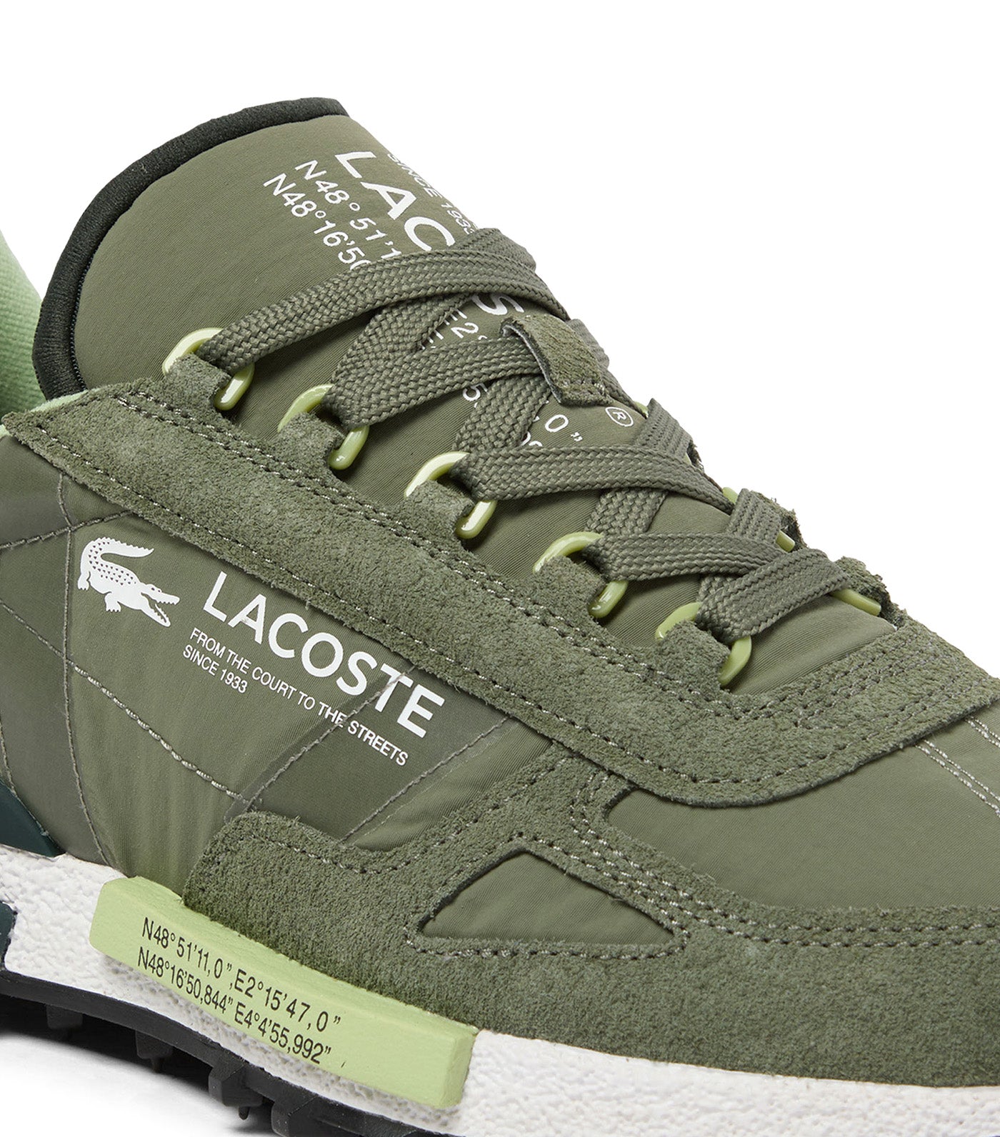 Lacoste Men's Elite Active Sneakers Khaki/White