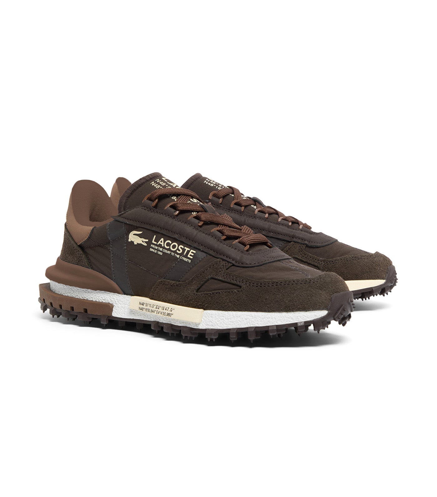 Lacoste Men's Elite Active Sneakers Dark Brown/Dark Brown