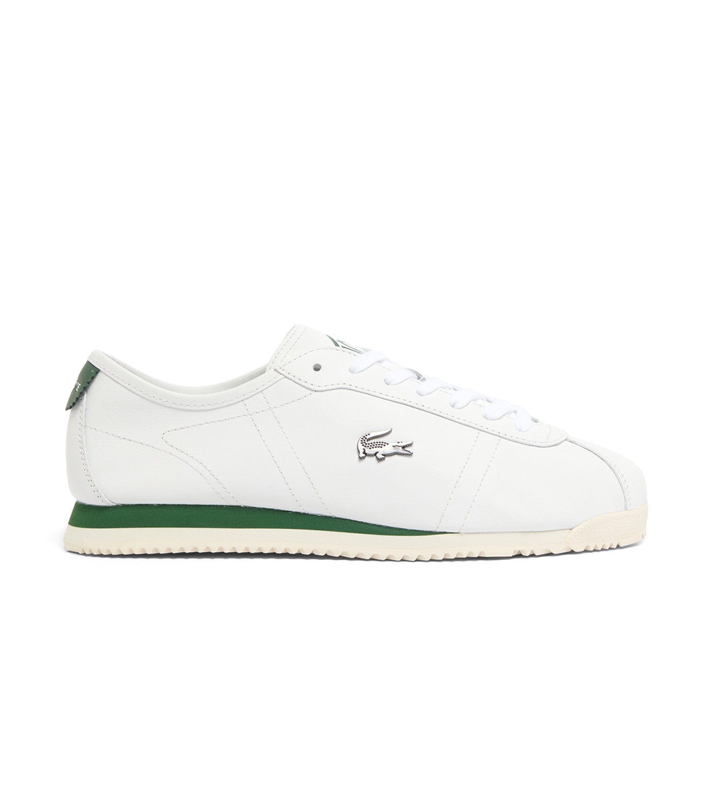 Lacoste Men's Club-Low Leather Sneakers White/Dark Green