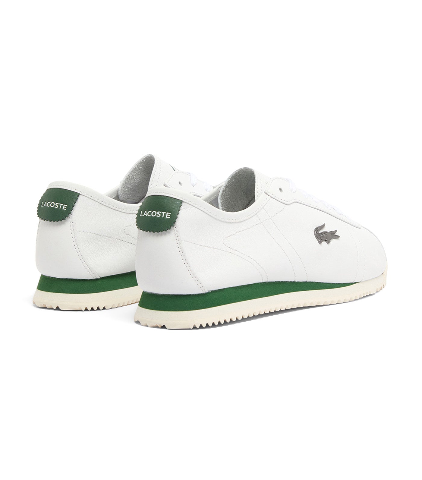 Lacoste Men's Club-Low Leather Sneakers White/Dark Green