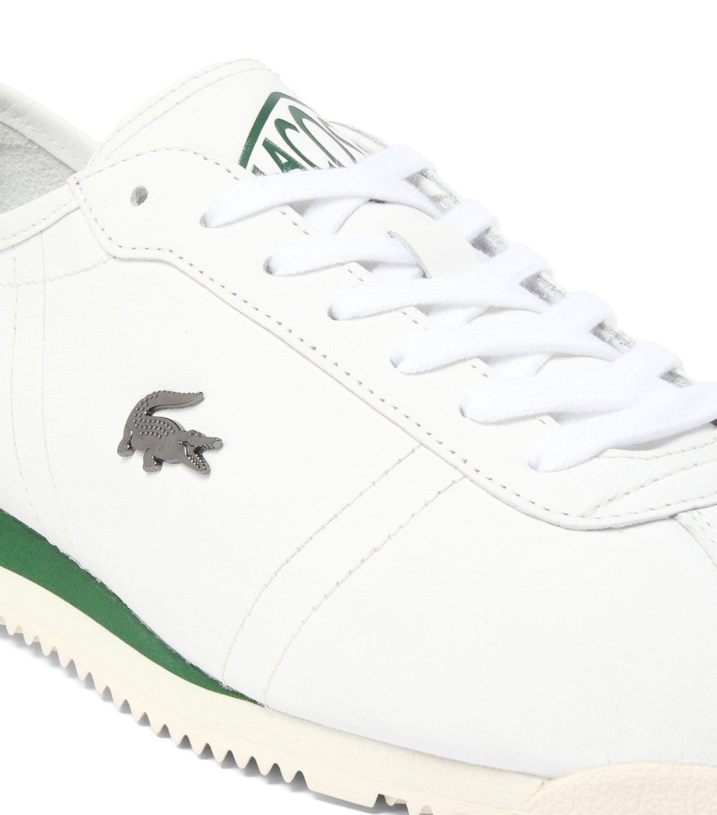 Lacoste Men's Club-Low Leather Sneakers White/Dark Green