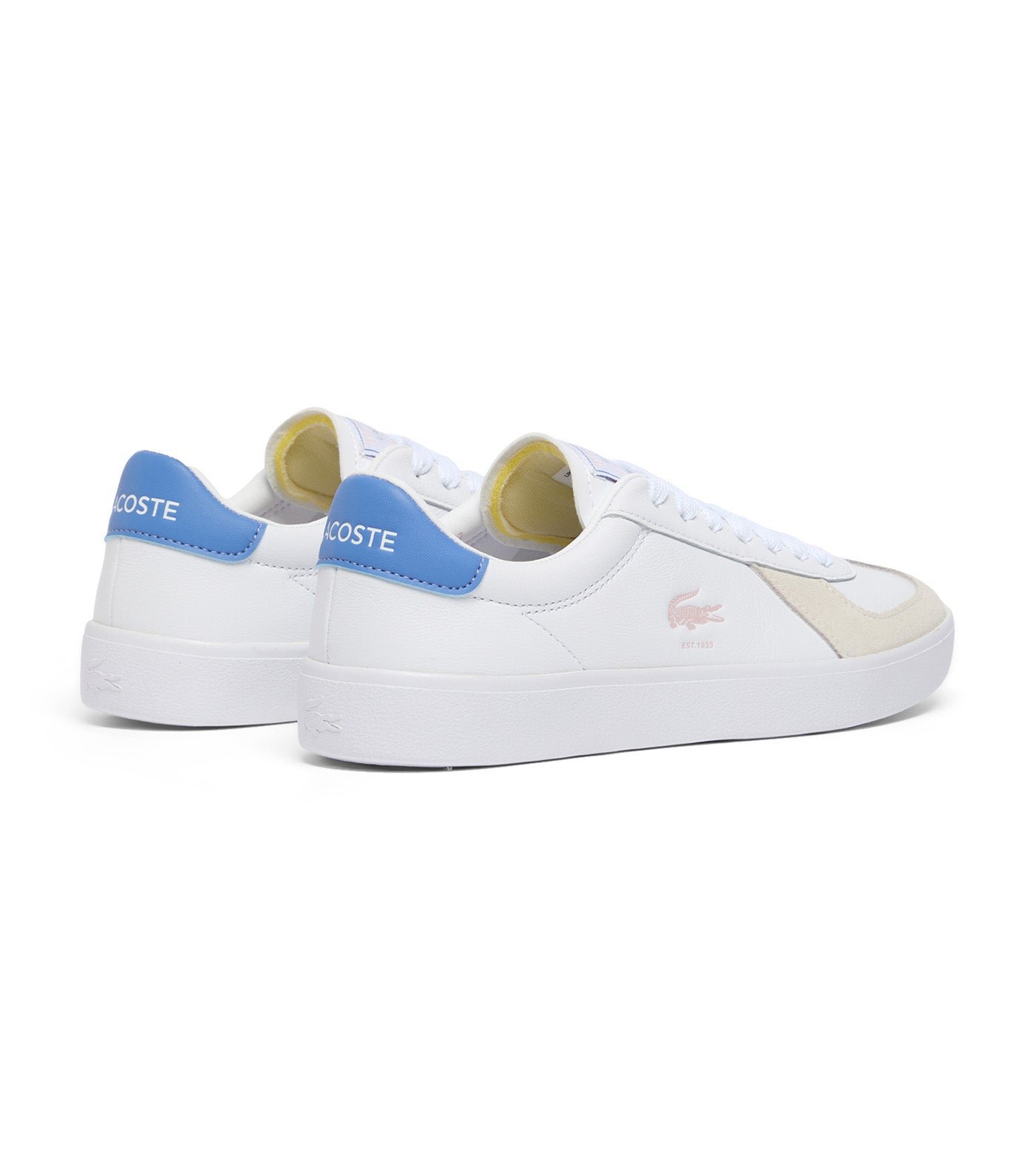 Lacoste Women's Baseshot Pro Leather Sneakers White/Pink/Blue