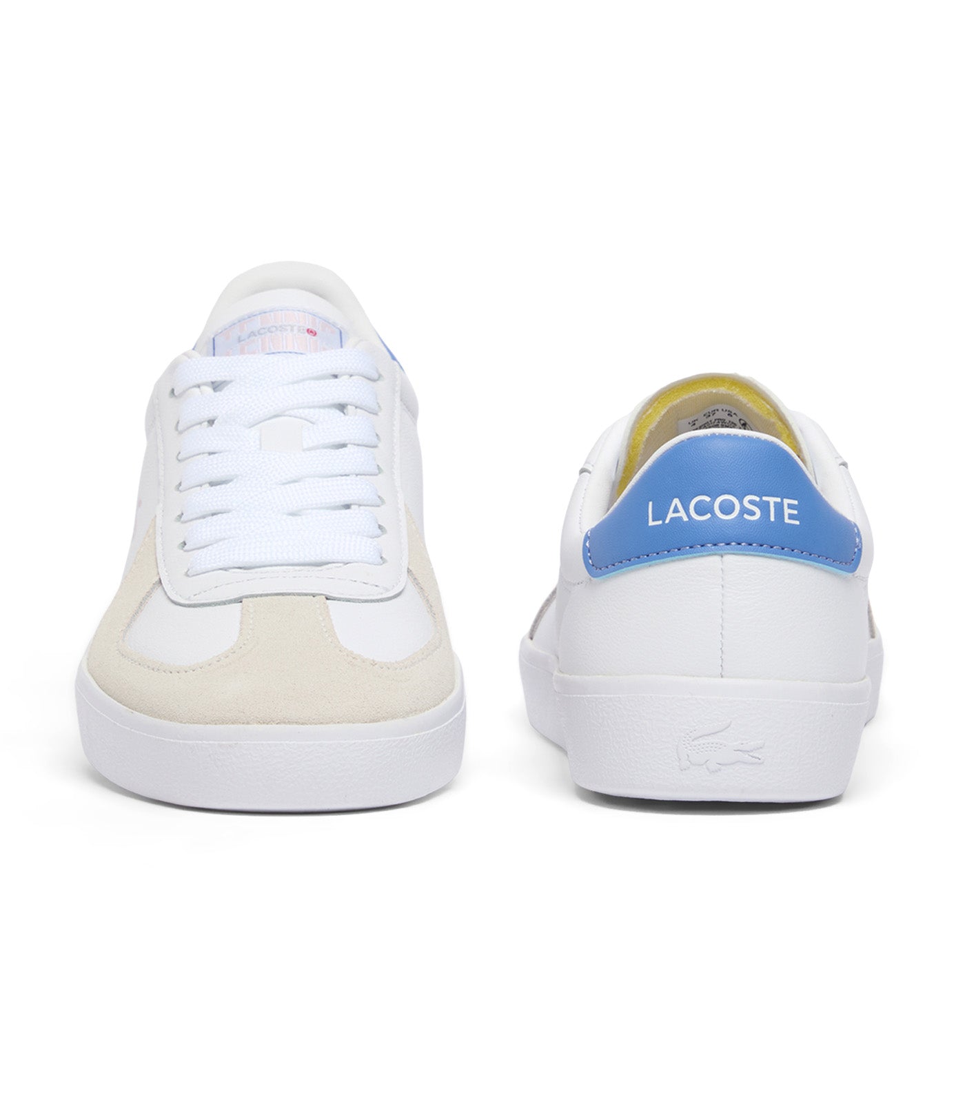 Lacoste Women's Baseshot Pro Leather Sneakers White/Pink/Blue