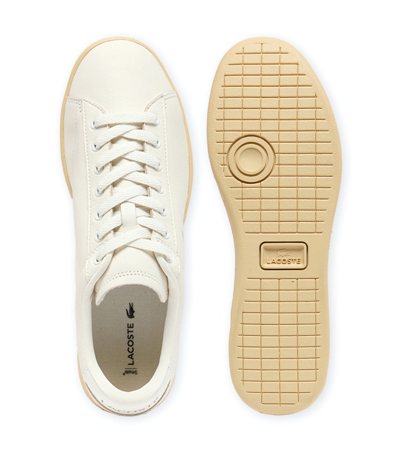 Men's Carnaby Set Leather Sneakers Off White/Light Yellow