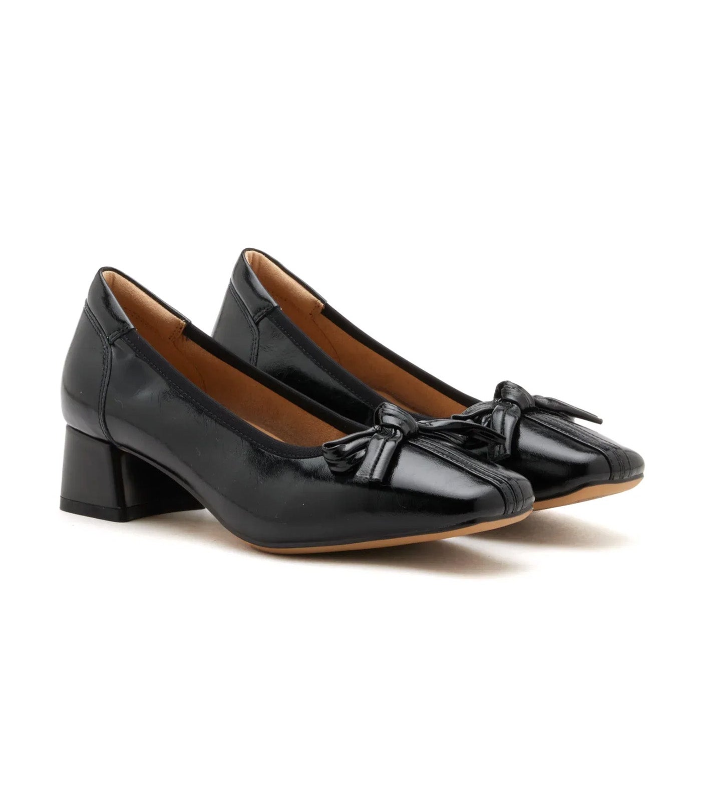 Silvianne Bow-Tied Leather Heels