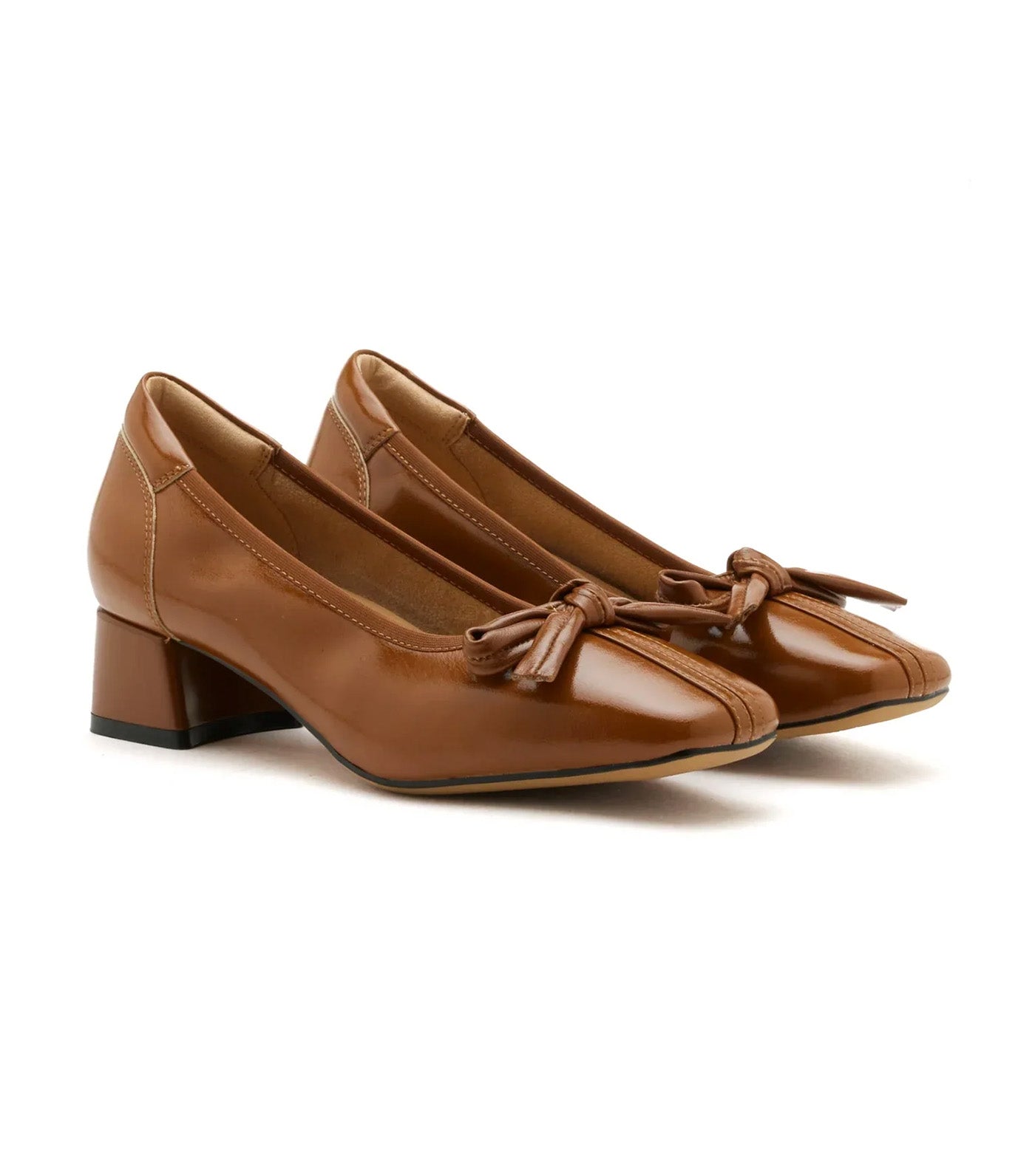Silvianne Bow-Tied Leather Heels