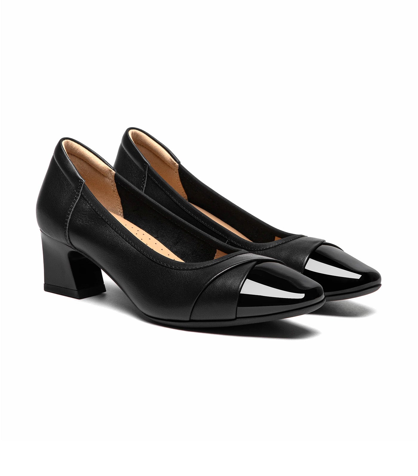 Ulissea Two-Tone Patent Leather Heels
