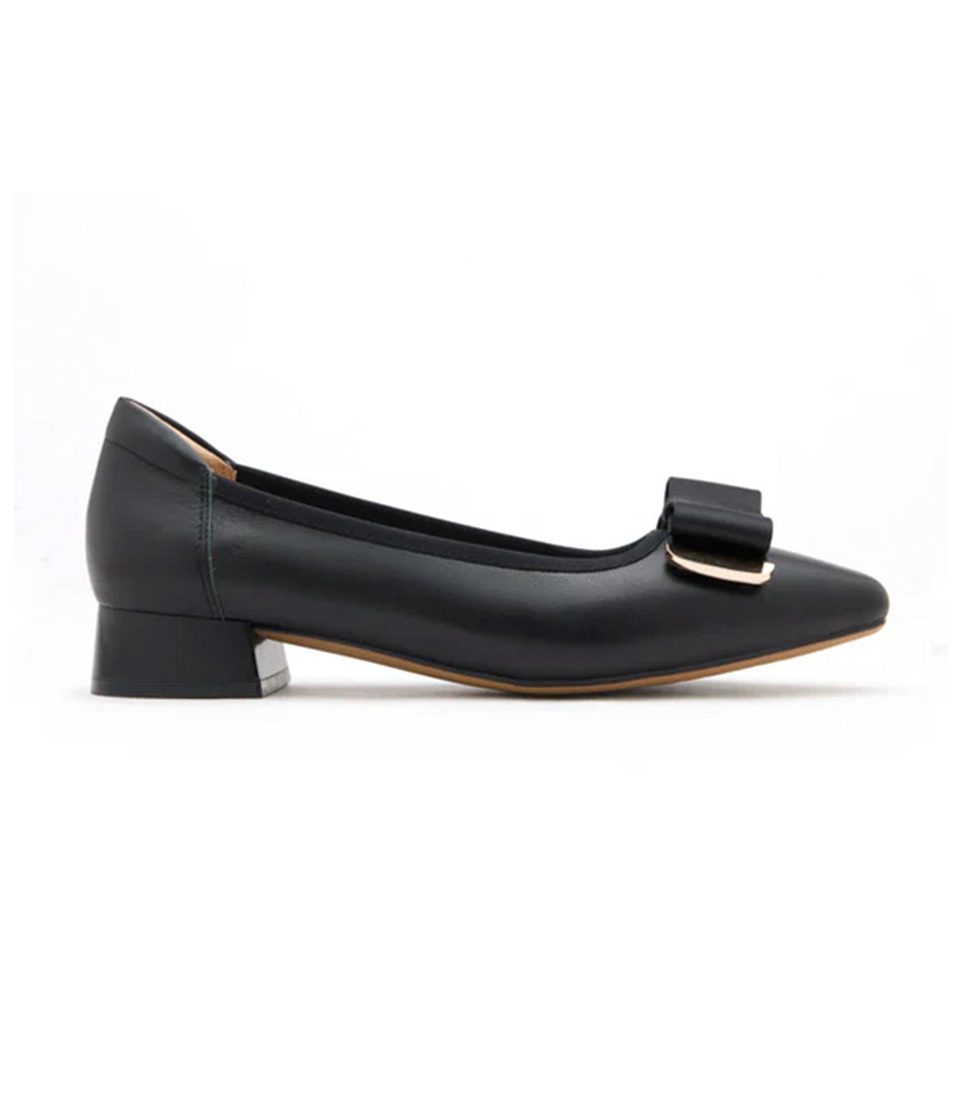 Elaia Point-Toe Bow Buckle Heels