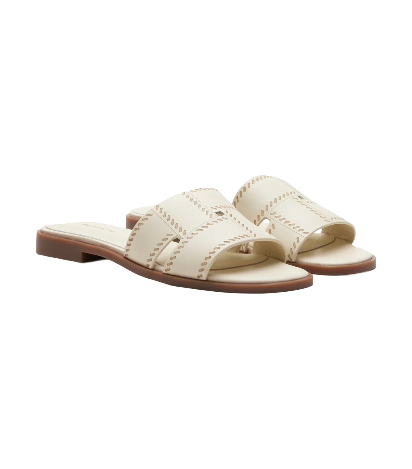 Alouette Woven Leather Slides