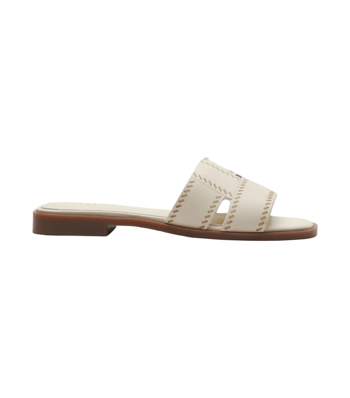 Alouette Woven Leather Slides