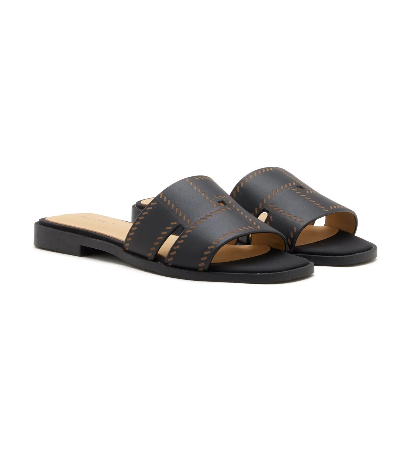 Alouette Woven Leather Slides