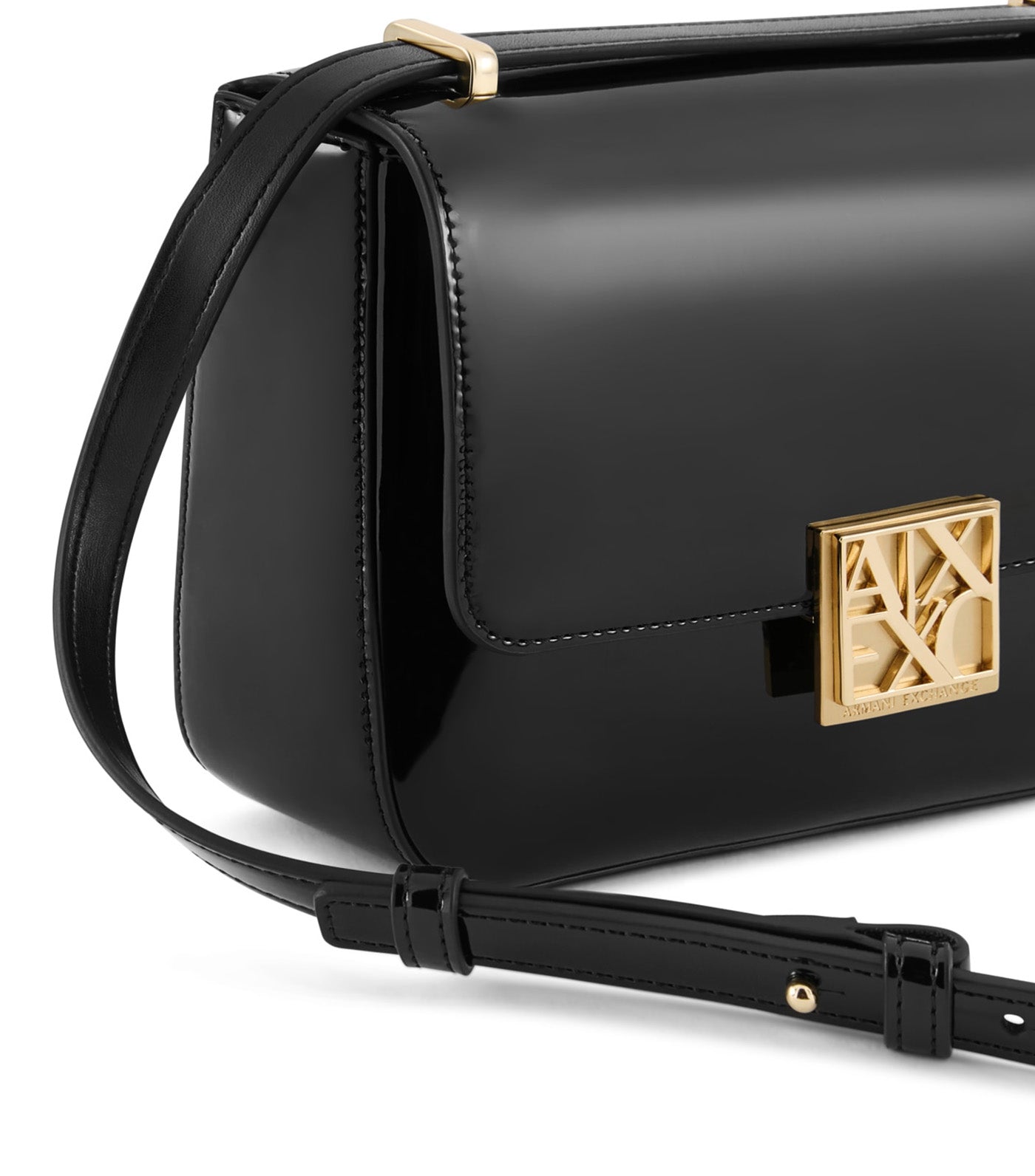 Small Shoulder Bag Logo Black
