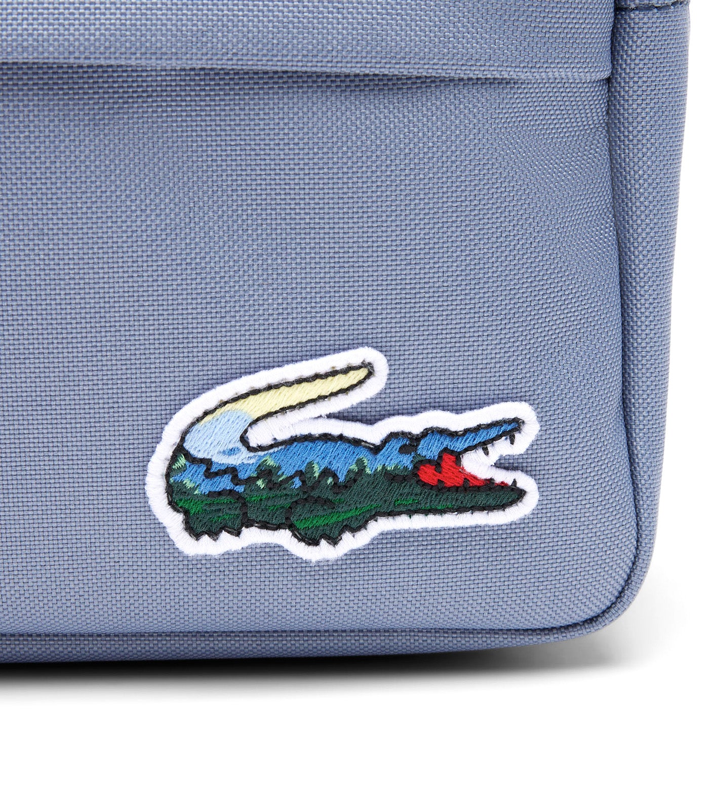 Lacoste Landscape Crocodile Vanity Bag Mountain Croc Flint Stone