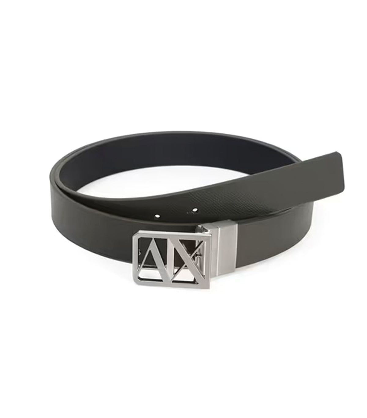 Reversible Belt with Logo Navy