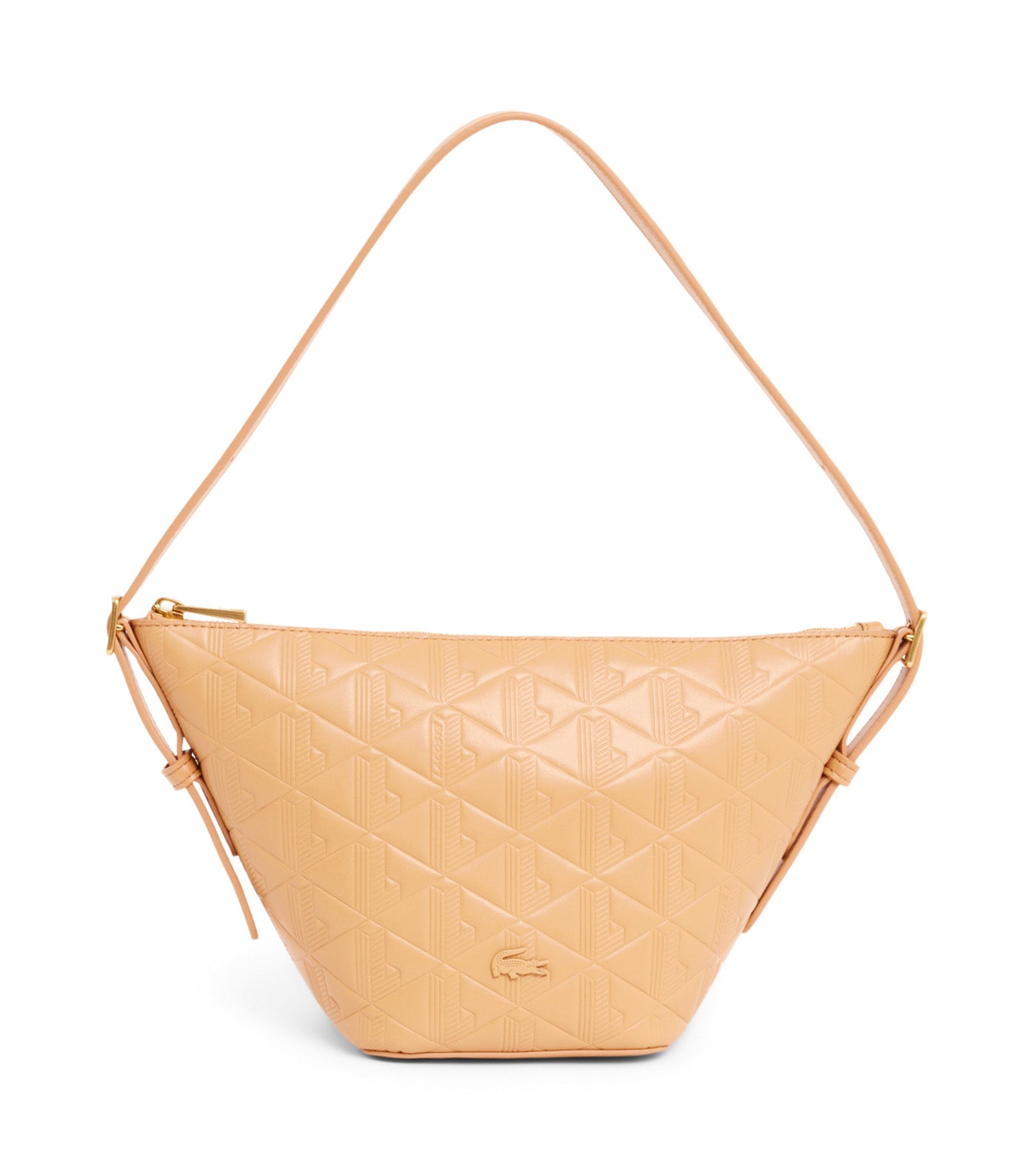 Small Maheki Embossed Leather Hobo Bag