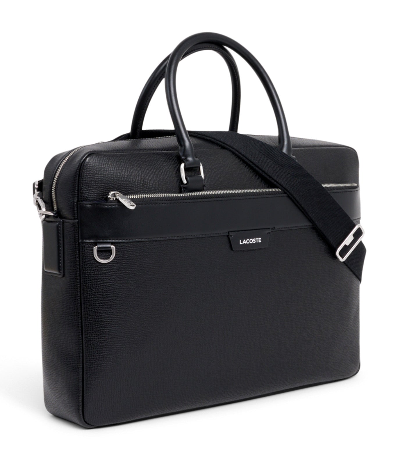Ossian Leather Laptop Bag Noir