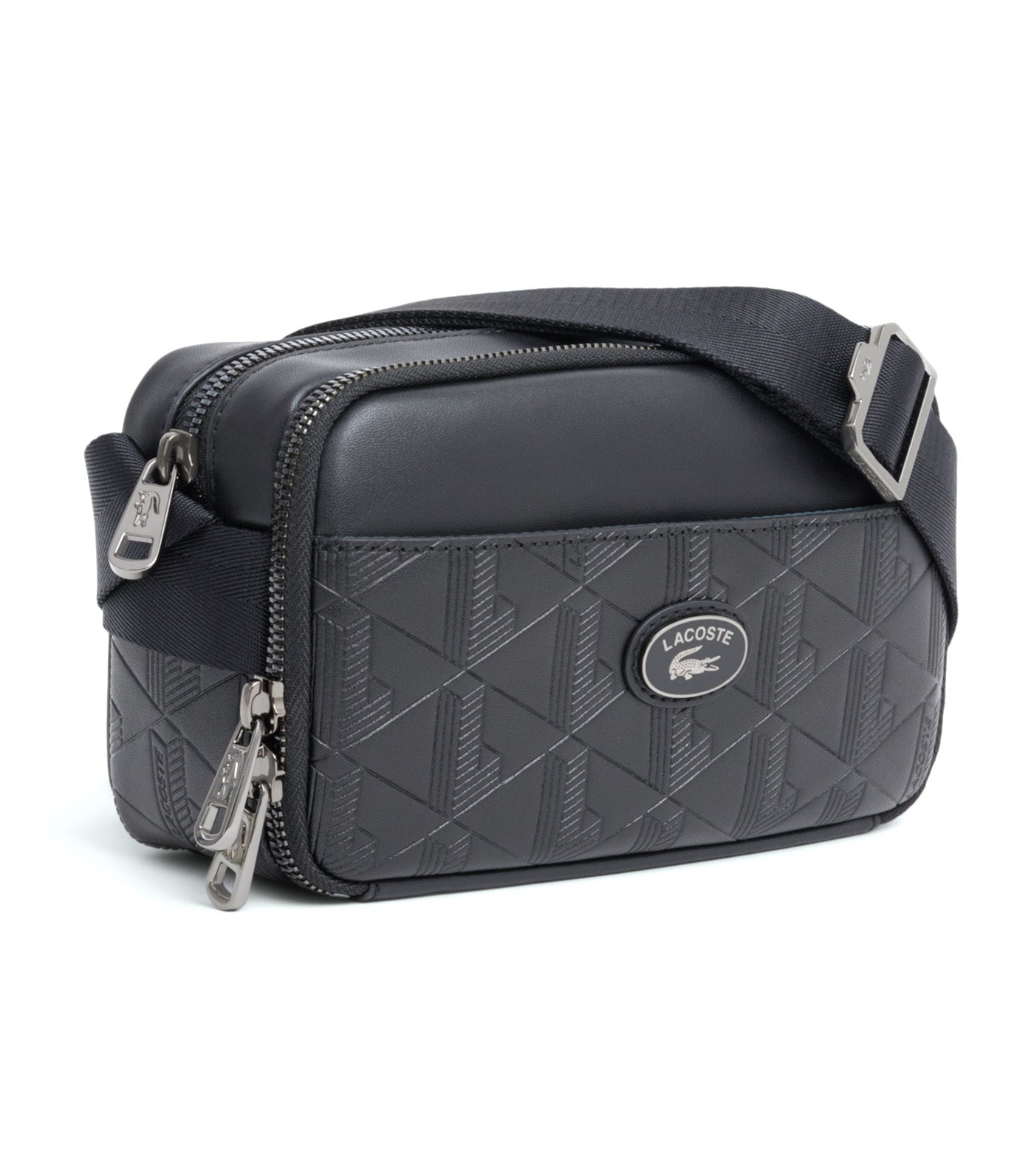 Vertical Leather Monogram Satchel