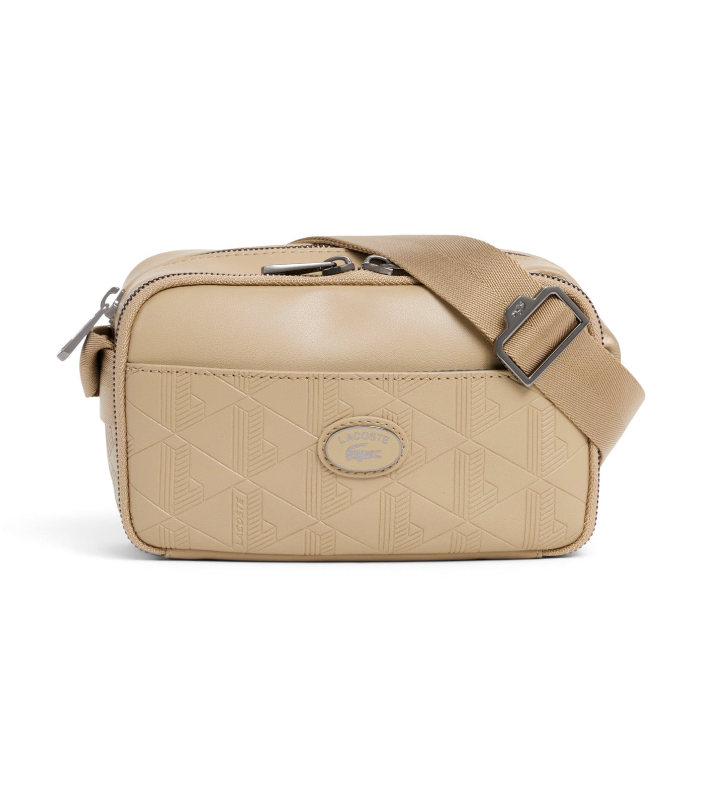 Vertical Leather Monogram Satchel