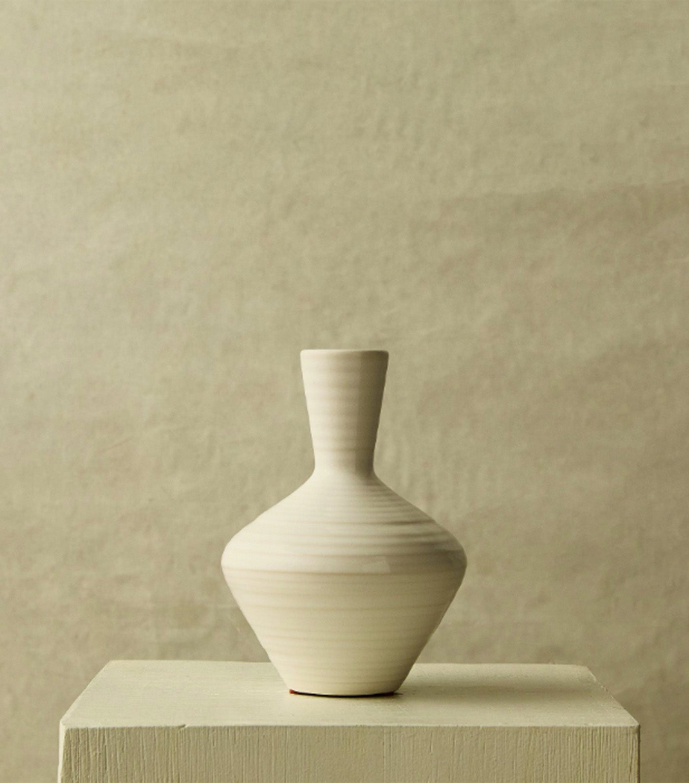 west elm Florist Ceramic Angled Bud Vase Alabaster