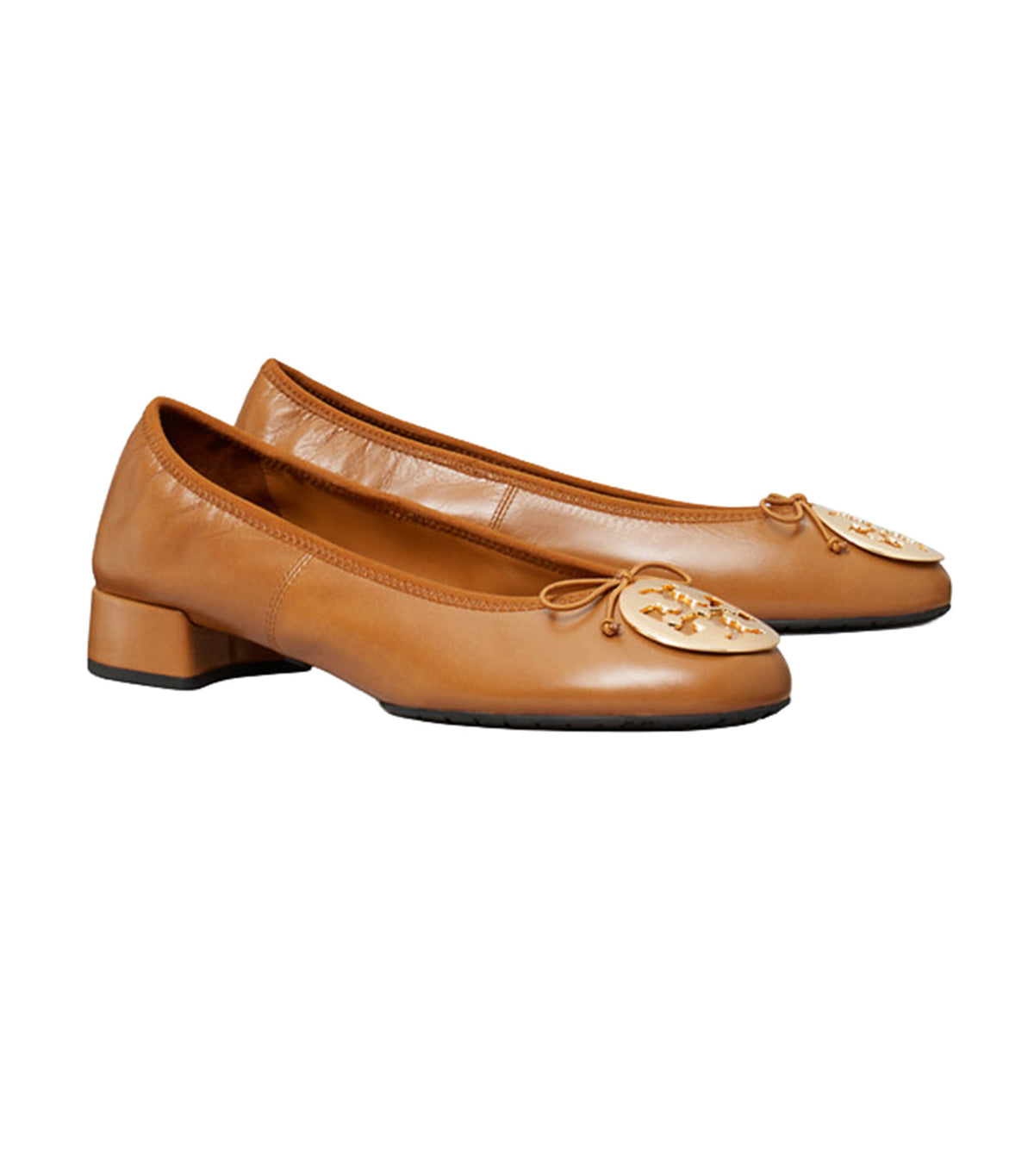 Reva Heeled Ballet Pecan Praline/Gold