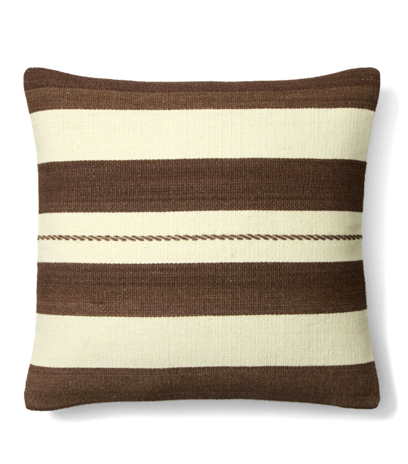 Broad Wool Stripe Pillow Cover