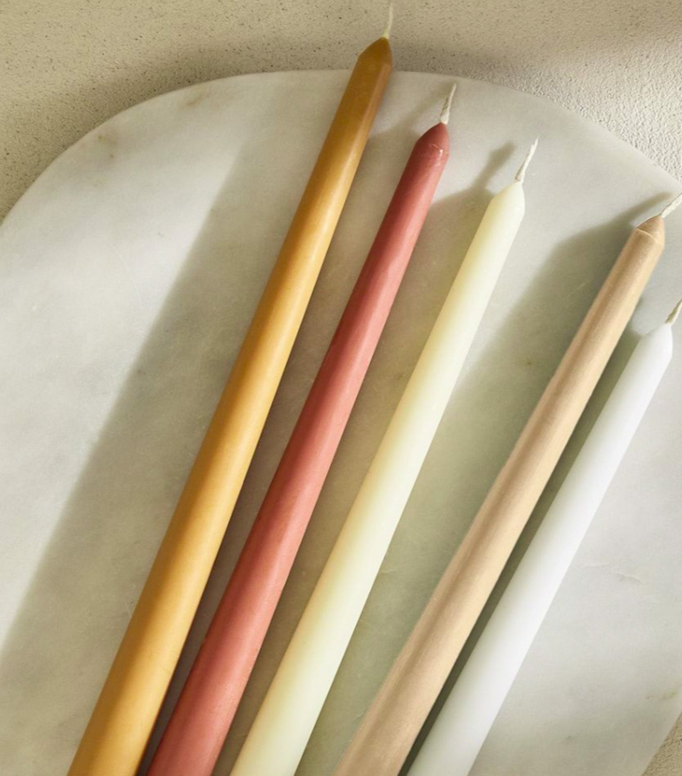 Signature Wax Taper Candles Set of 6 Ivory