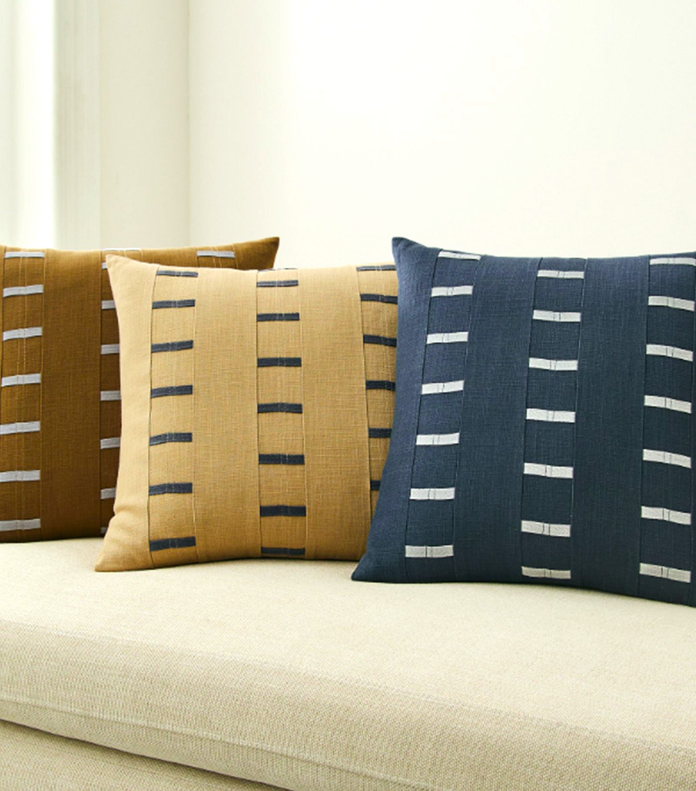 Blocked Taping Pillow Cover