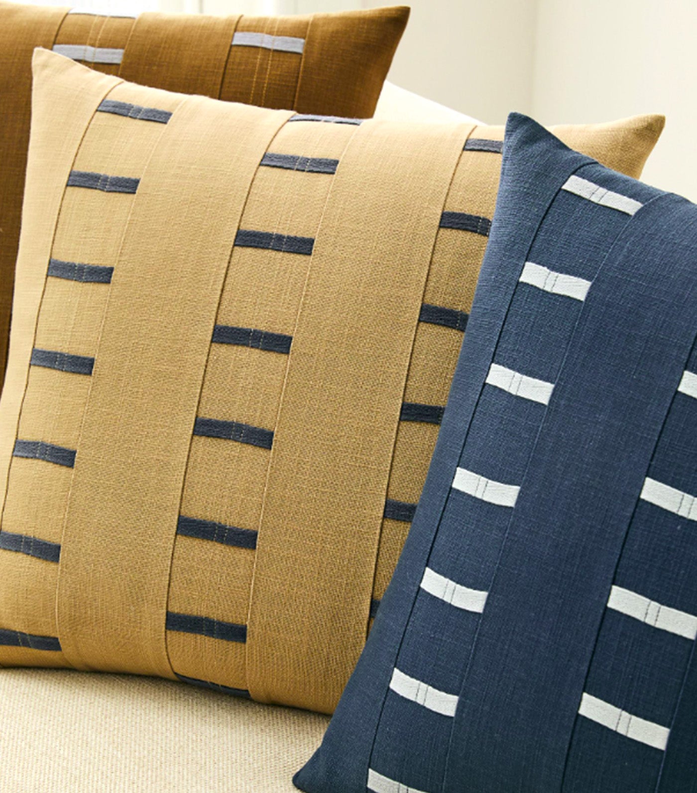 Blocked Taping Pillow Cover