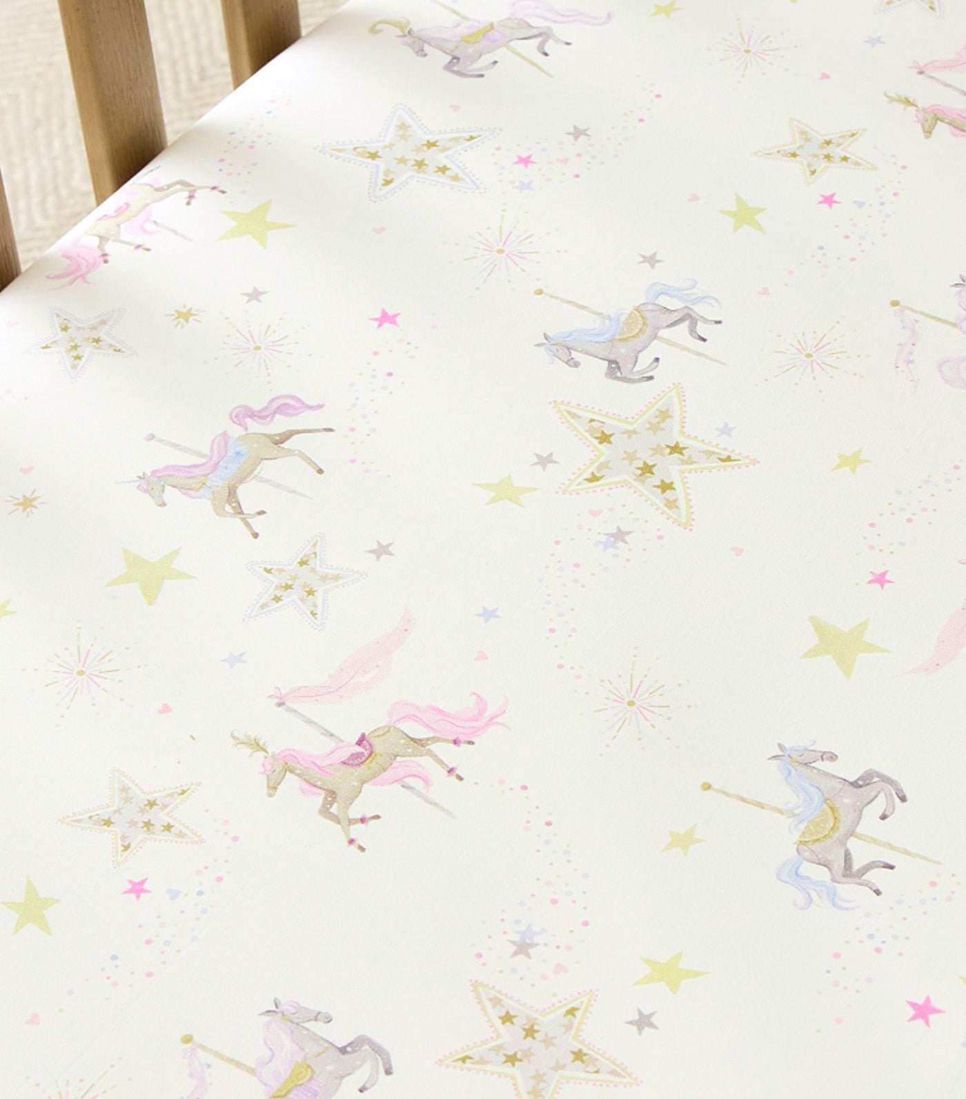 Tutu du Monde Carousel Horse Sheet and Crib Set