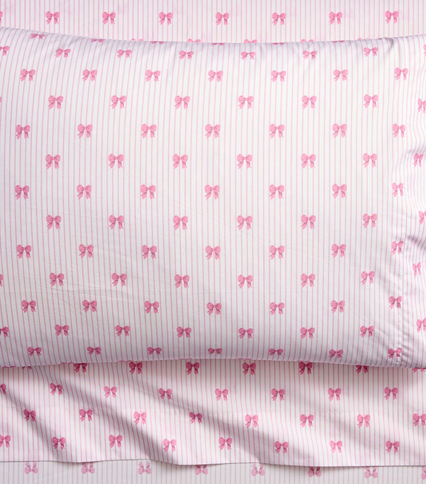 Bella Bow Stripe Organic Sheet Set