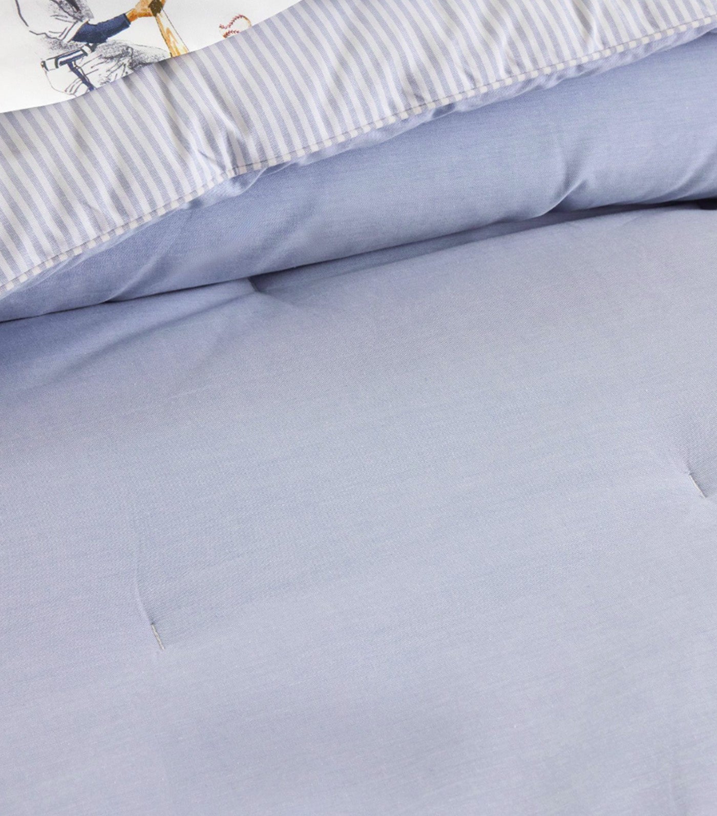 Chambray Reversible Comforter & Shams Blue