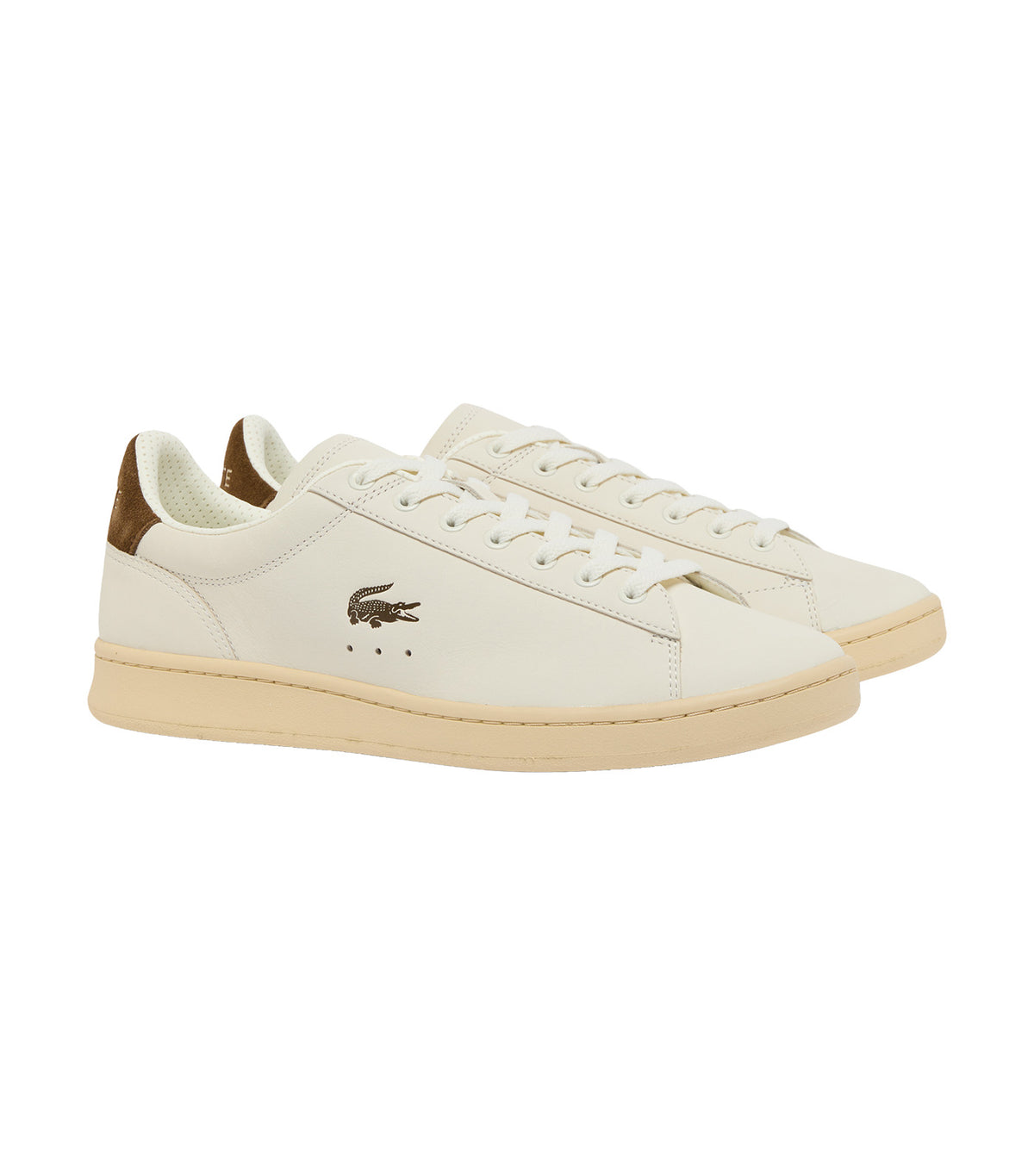 Men's Carnaby Set Leather Sneakers Off White/Dark Brown