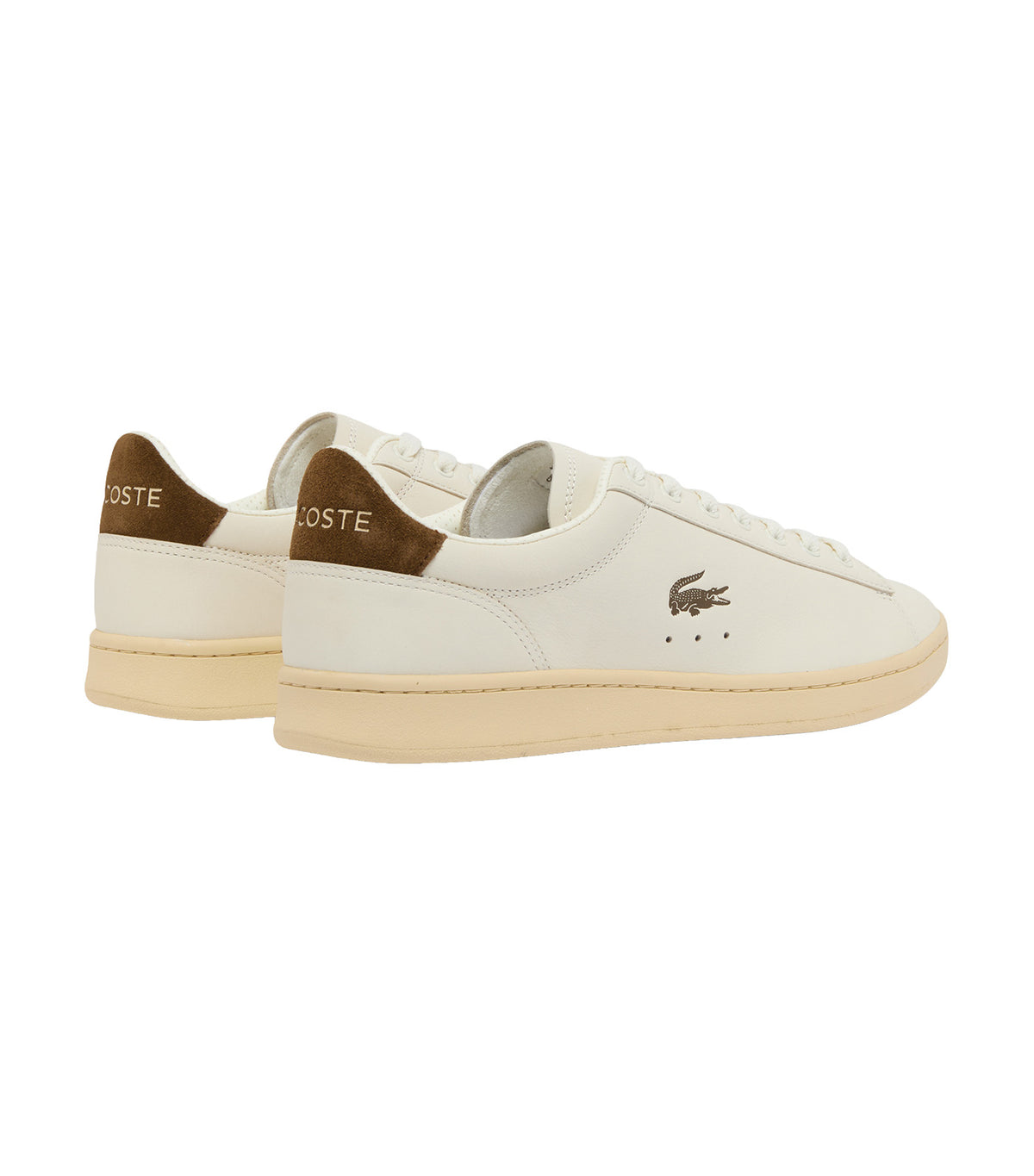 Men's Carnaby Set Leather Sneakers Off White/Dark Brown