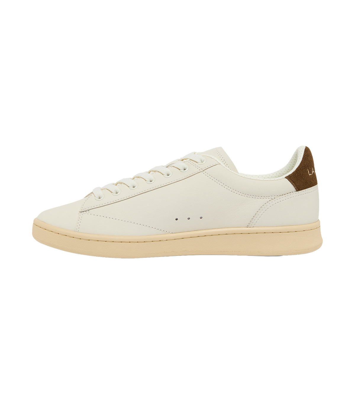 Men's Carnaby Set Leather Sneakers Off White/Dark Brown