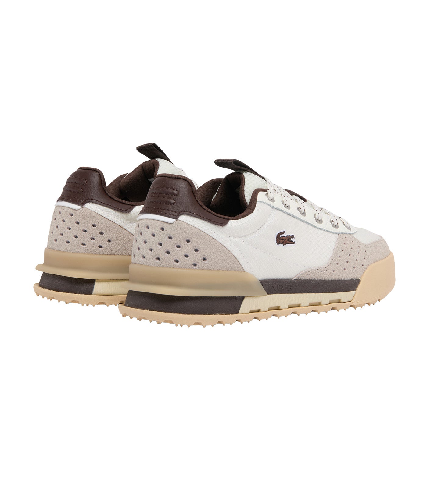 Women's Slam Break Sneakers Off White/Dark Brown