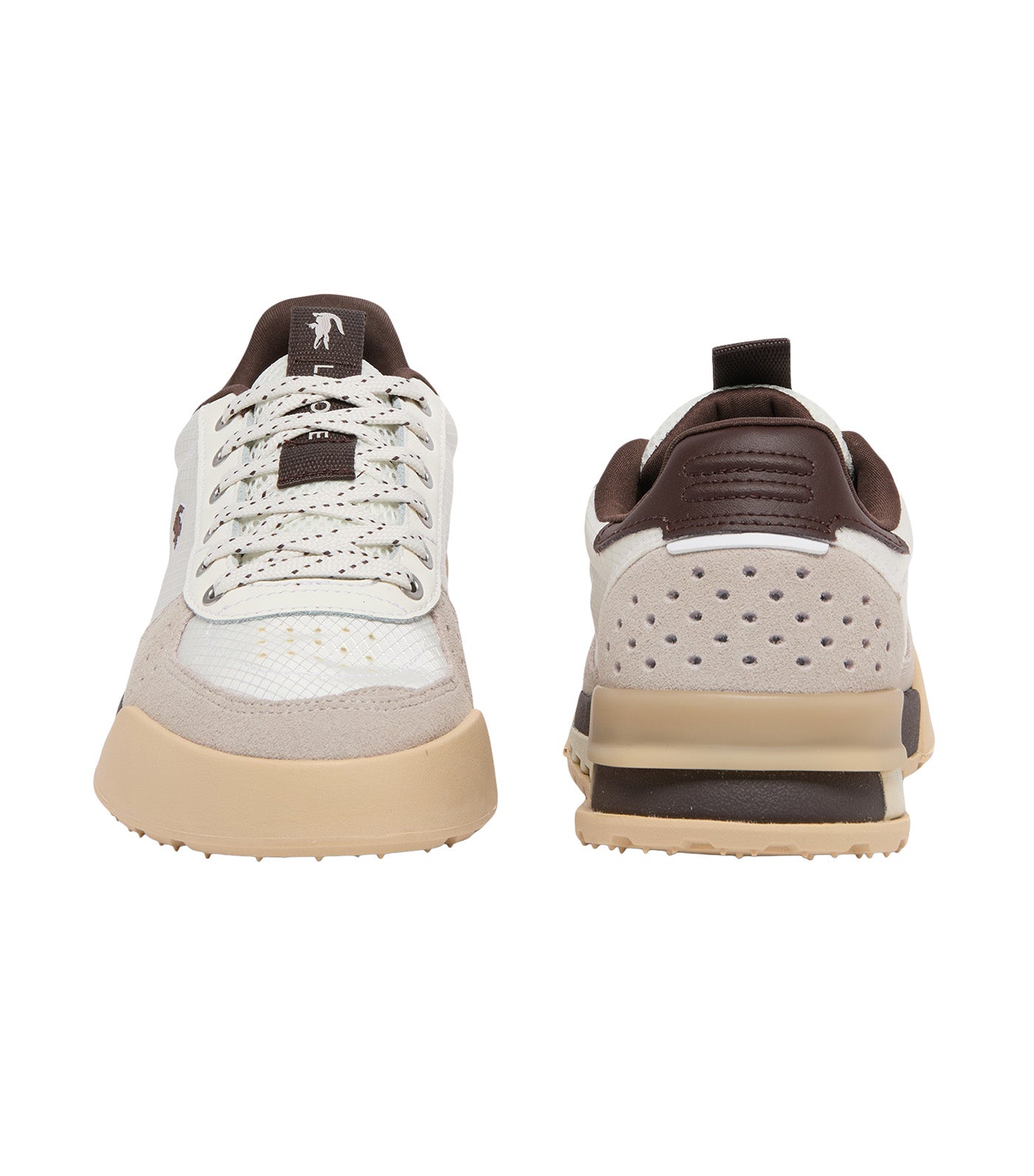 Women's Slam Break Sneakers Off White/Dark Brown