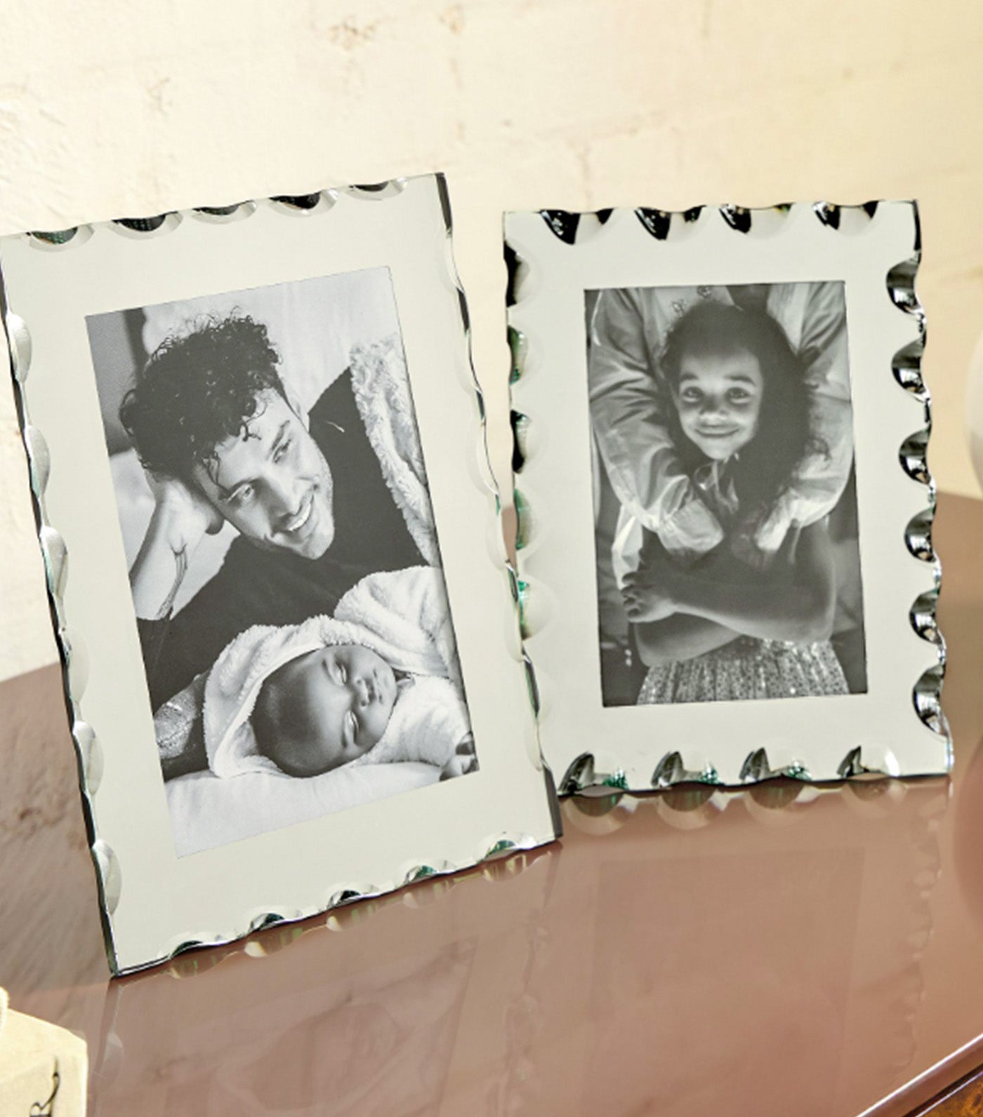 Mirrored Glass Tabletop Frame