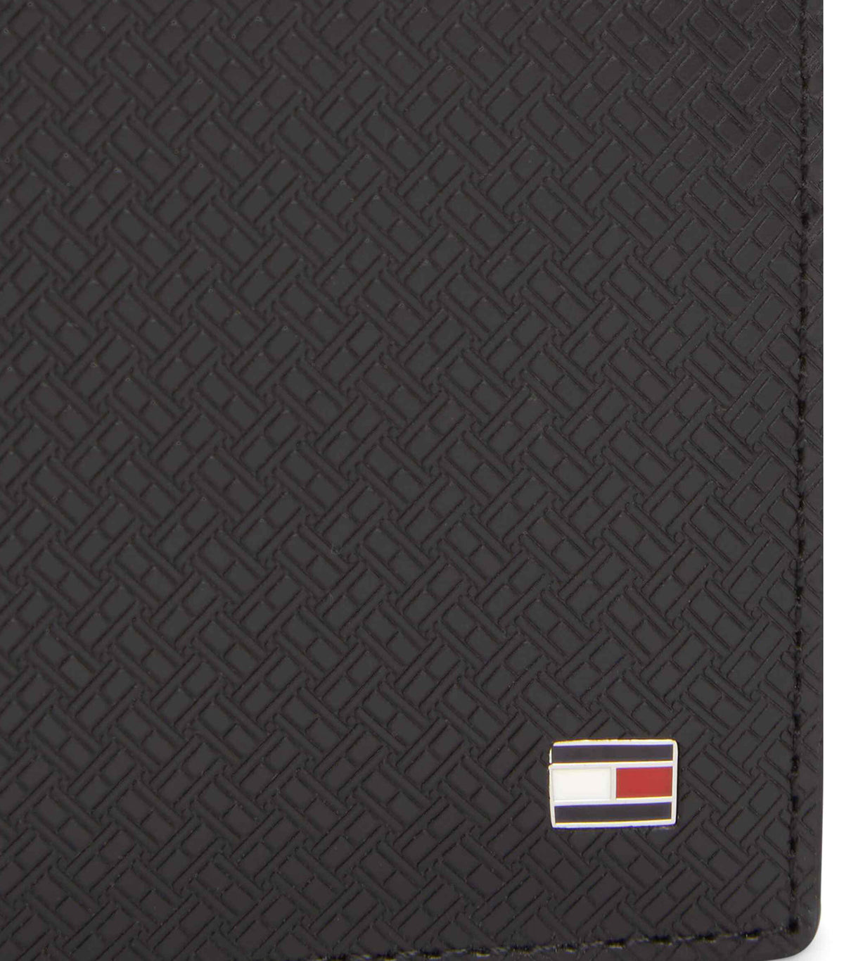 Men's Emboss CC And Coin Wallet Black