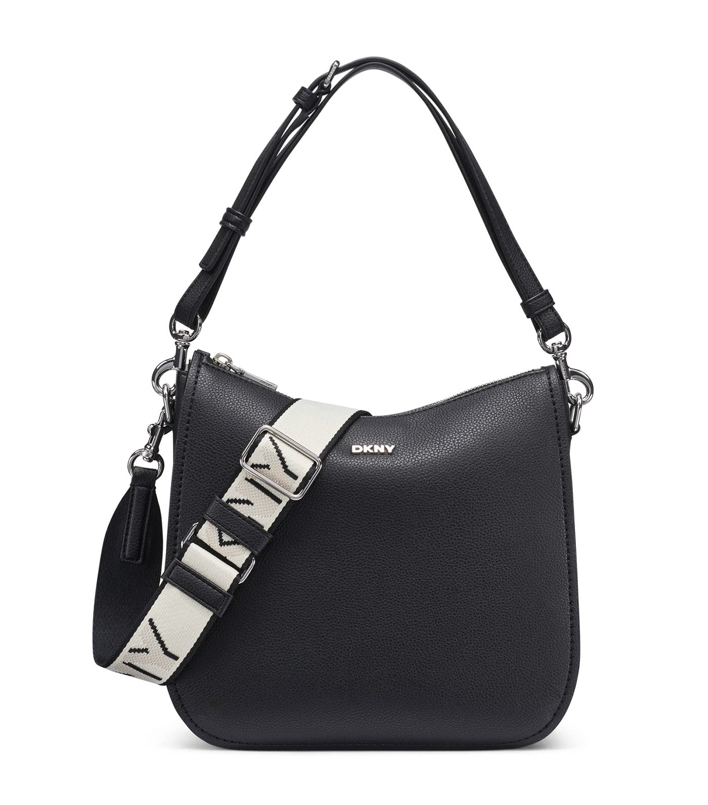 Nessa Medium Crossbody Bag Black/Silver