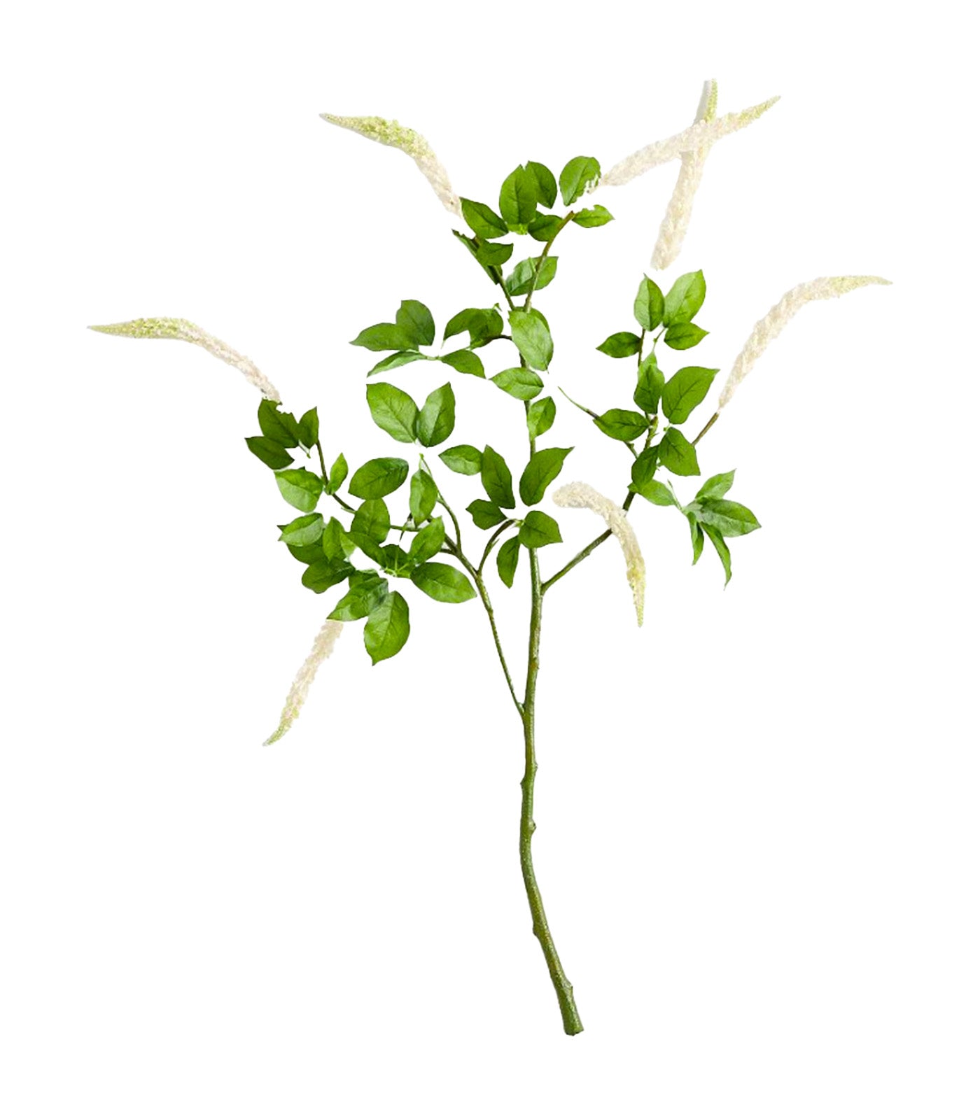 Faux Butterfly Bush Branch Ivory