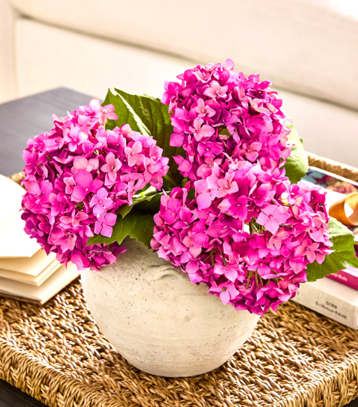 Faux Hydrangea Bundle Pink