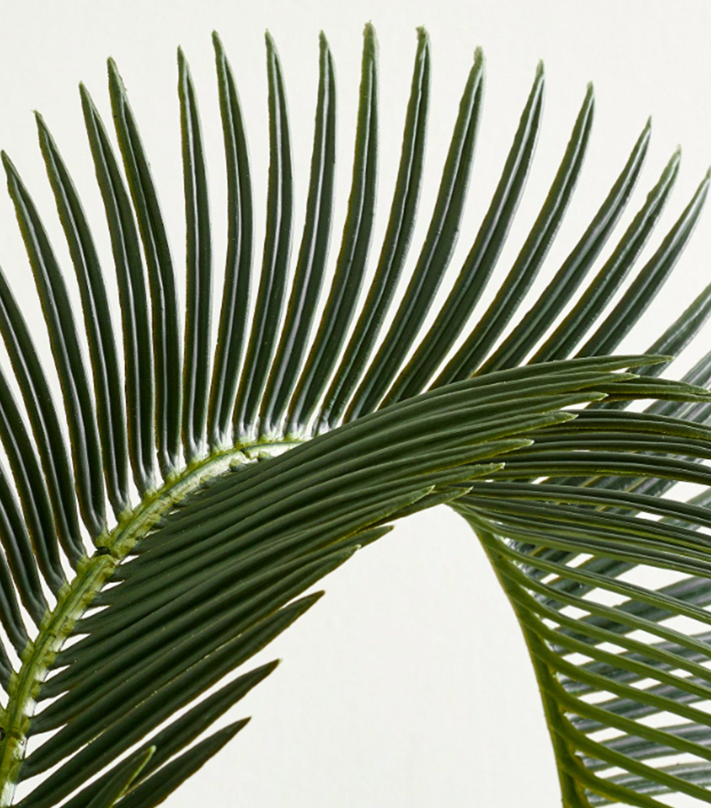 Faux Palm Leaf Branch Green