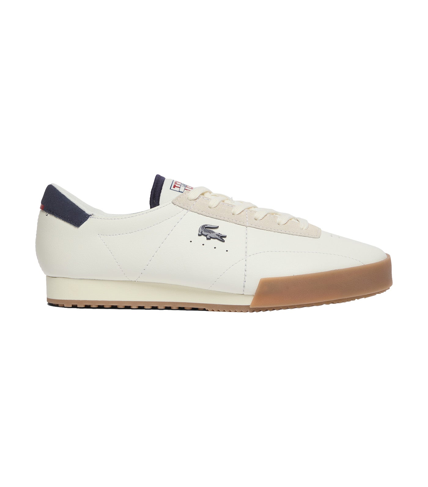 Men's Aura Leather Sneakers White/Navy/Red