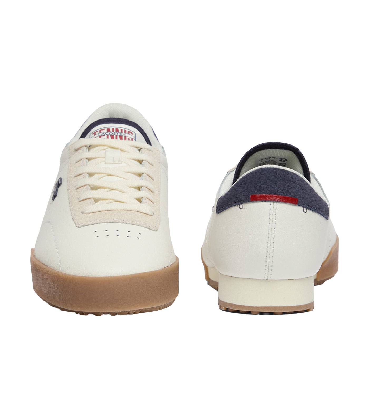 Men's Aura Leather Sneakers White/Navy/Red
