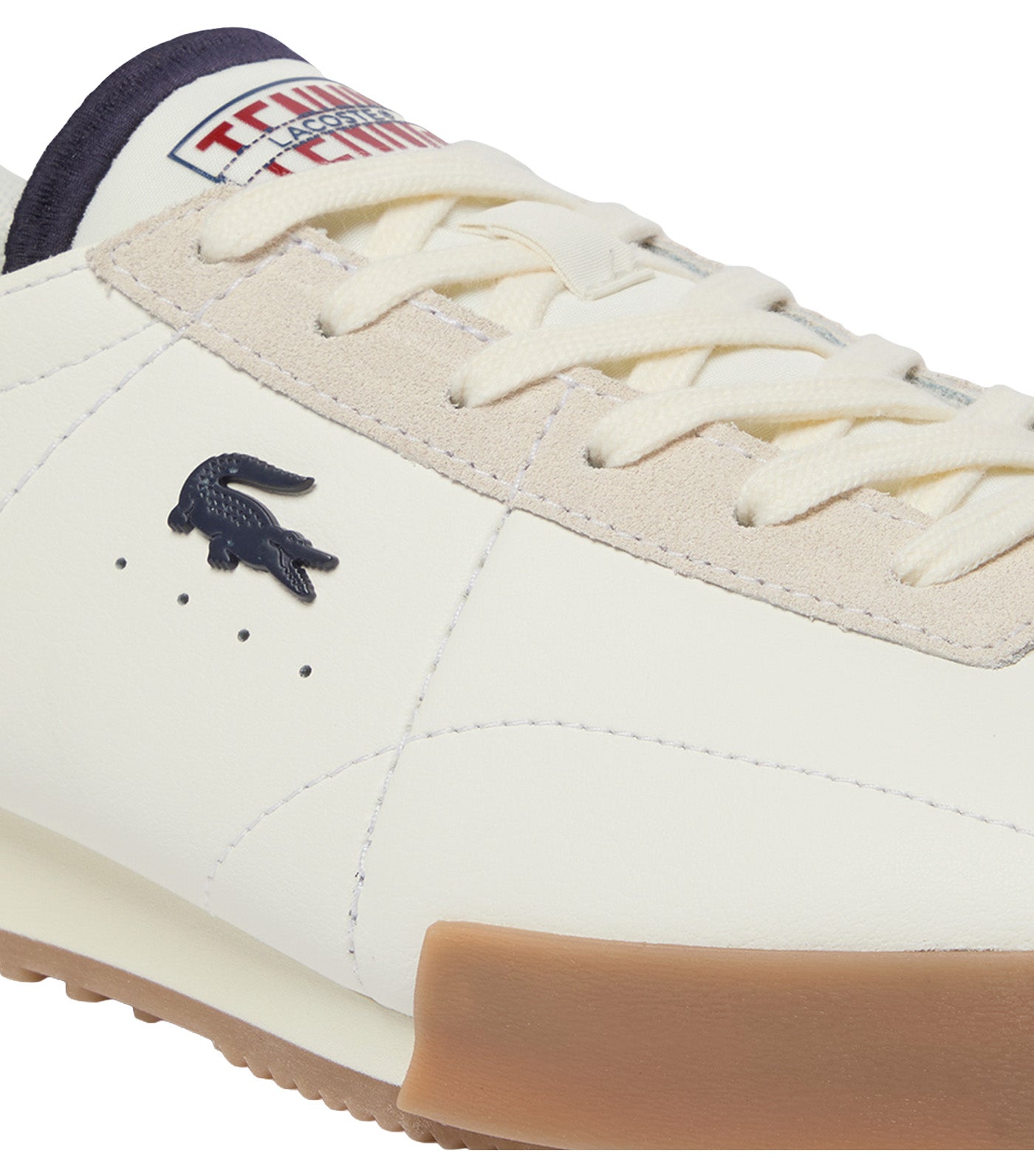Men's Aura Leather Sneakers White/Navy/Red