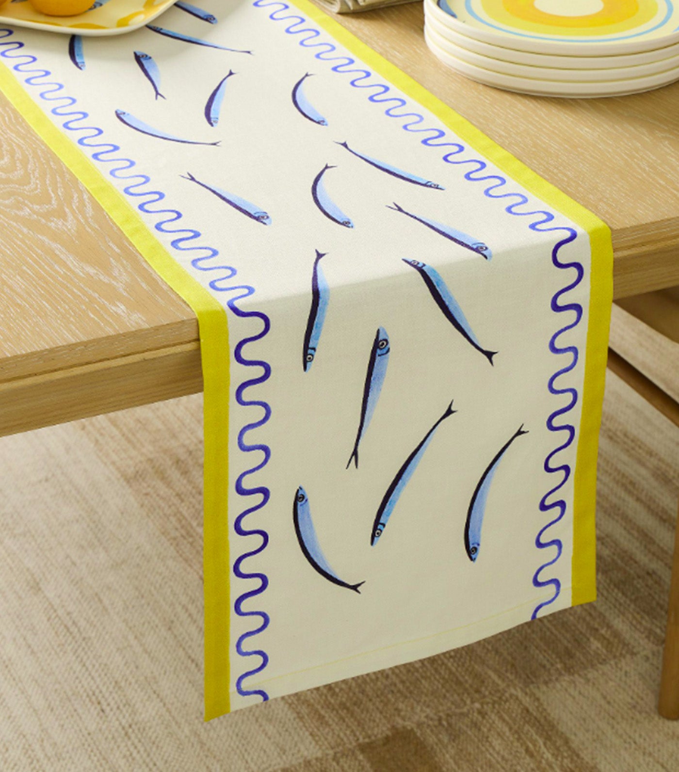 Sardine Cotton Table Runner