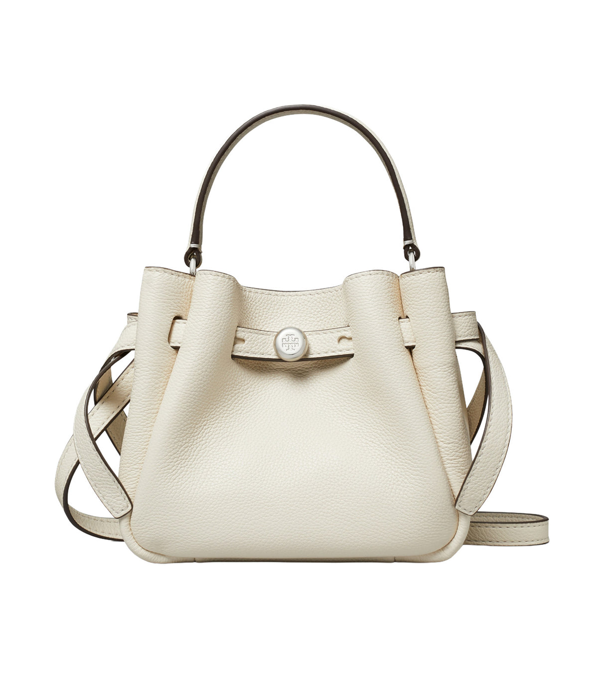 Mini Romy Bucket Bag Light Cream