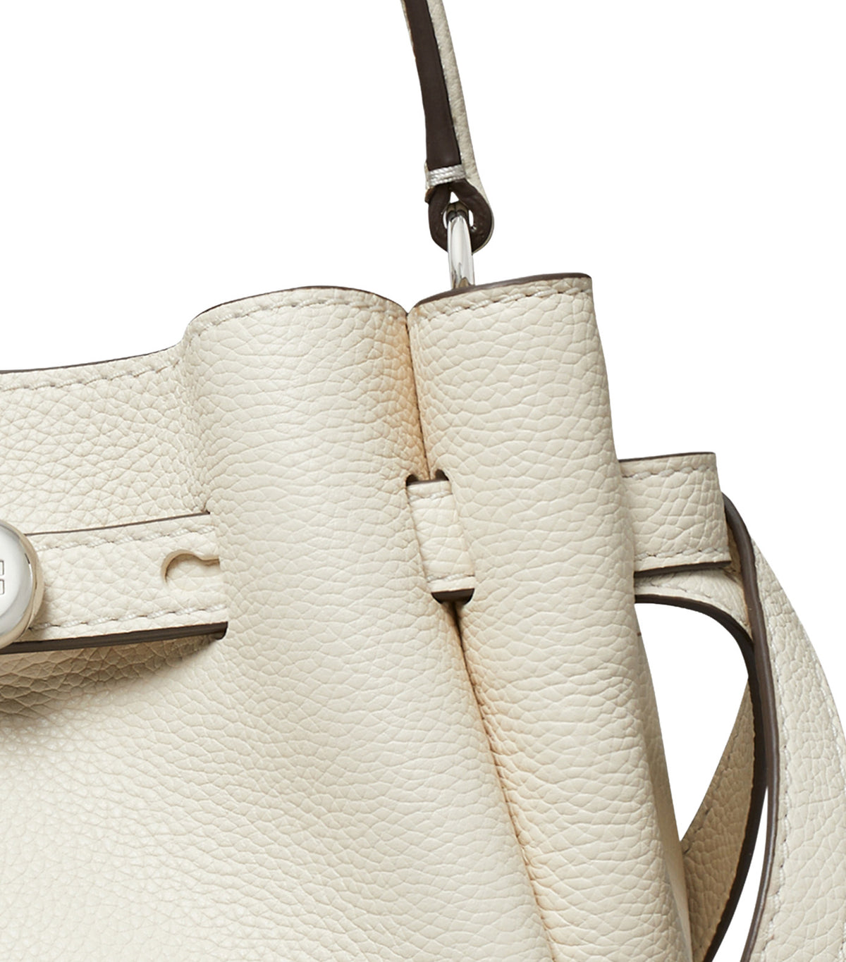 Mini Romy Bucket Bag Light Cream