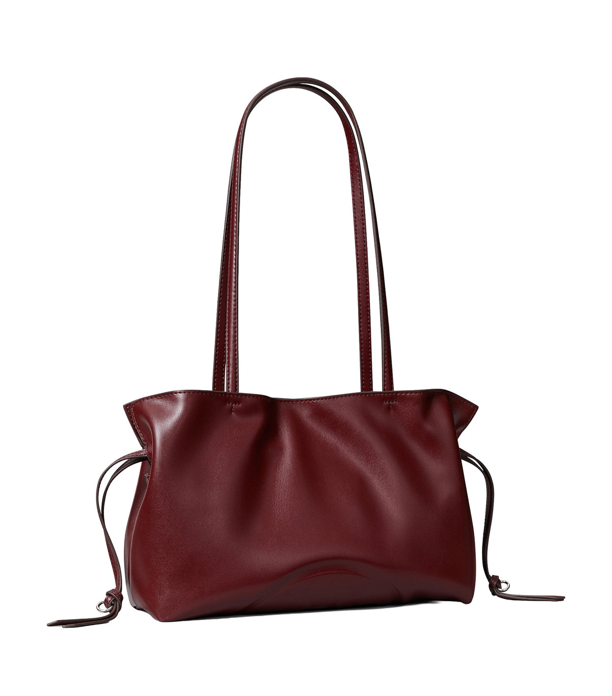 Small Ella Natuura™ Drawstring Tote Bag Merlot