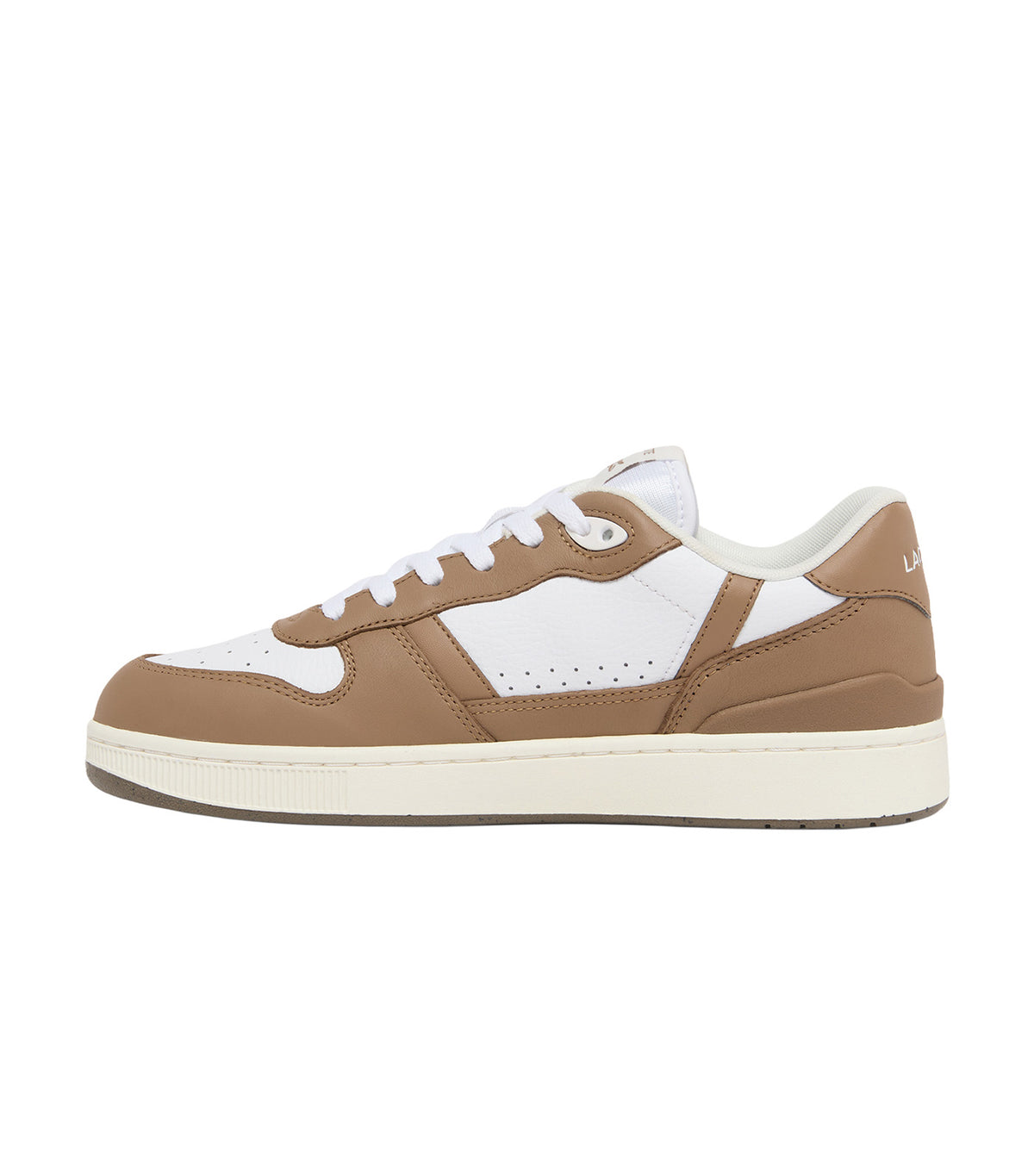 T-Clip Set Leather Sneakers White/Brown